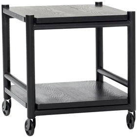 Servírovací stolík na kolieskach z dubového dreva 40x40 cm Norm – Hübsch