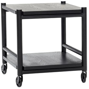 Servírovací stolík na kolieskach z dubového dreva 40x40 cm Norm – Hübsch