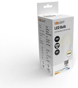 SOLIGHT LED žiarovka klasický tvar A70 22W, E27, 4000K, 270 °, 2090lm