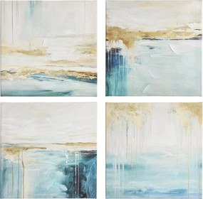 Tlačený/s ručne maľovanými prvkami obraz na plátne 60x60 cm Crown – Bizzotto