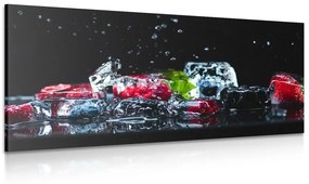 Obraz ovocné ľadové kocky - 100x50