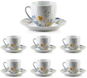 Porcelánová šálka s podšálkou Joy Composition 250 ml sada 6ks