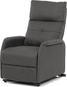 Autronic BONTEC Polohovacie kreslo, elektrické káblové ovládanie, krémová, látka, TV-5482 CRM2 Farba: Šedá