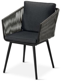 Jedálenské kreslo s textilným výpletom