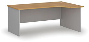 Kancelársky rohový pracovný stôl PRIMO GRAY, 1800 x 1200 mm, pravý, sivá/buk