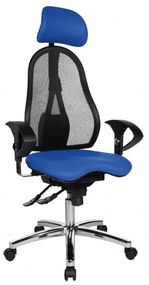 Topstar Topstar - obľúbená kancelárska stolička Sitness 45 - modrá, plast + textil + kov
