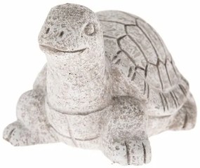 Záhradná dekorácia Korytnačka, betón, 11,5 x 7,5 x 8,5 cm, sivá