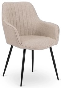 PROXIMA.store - Čalúnená jedálenska stolička MALAGA FARBA: sivá