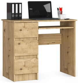 PC stolík Benicio (dub artisan) (L). Akcia -16%. Vlastná spoľahlivá doprava až k Vám domov. 1070950