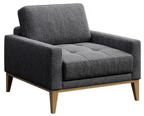 Kreslo musso tufted tmavosivé MUZZA