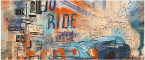 Obraz - Zrodený na jazdu (120x50 cm)
