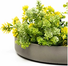 Dekoračná miska ORYVEN, sklolaminát, priemer 34 cm, beton design