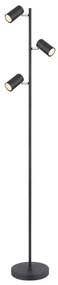 Globo 57910SB - Stojacia lampa ROBBY 3xGU10/5W/230V čierna