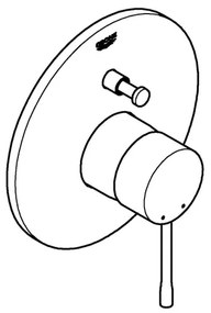 GROHE 19285001 - Vaňová batéria ESSENCE, lesklý chróm