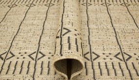 Šnúrkový behúň Terra Aztec Línie 04 béžový / grafitový