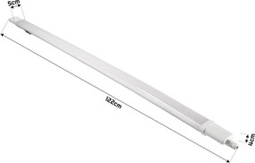 MILIO SVIETIDLO ORZO 120CM 18W 4000K NW 100LM/W IP65