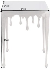 Dizajnový odkladací stolík Gwendolyn S 44 cm strieborný