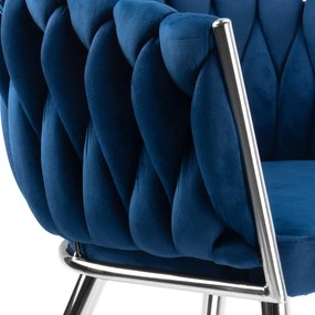 Jedálenská stolička COFTON VELVET granátová
