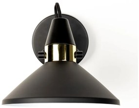 Čierne nástenné svietidlo Jona - White Label