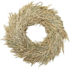 Prírodný slamený dekoratívny veniec s obilím Fleur - Ø 30 cm