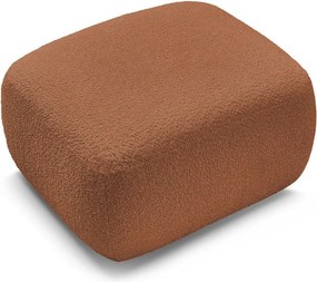 Oranžová podnožka z textílie buklé Montaigne – Bobochic Paris