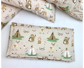 INTERMEDIC SK - Mantinel do postieľky Indiáni 180x30 cm - 100% bavlna