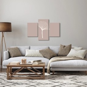 Obraz - Béžové listy N⁰5 (90x60 cm)