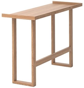 Písací stôl z masívneho dubového dreva Wireworks Slim