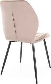 SI Stolička Jake Velvet tmavá béžová