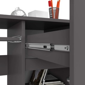 Psací stôl PIKSEL 90 cm grafitově šedý pravý