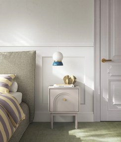 Nočný stolík Mazoma 41 cm kašmír/zlatý