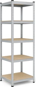 Regál 180x40x40 cm pozinkovaný 5-policový, nosnosť 875 kg