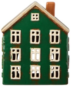 Ib Laursen Keramický svietnik Nyhavn Green Yellow Door