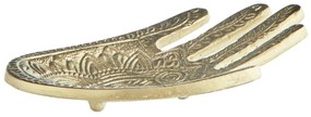 MADAM STOLTZ Dekoratívna tácka Aluminum Hamsa