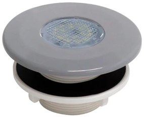 MINI Tube -- VA tryska (svetlosivá RAL7004) - 18 LED diód biela, 6 W, pre prefabrikované bazény