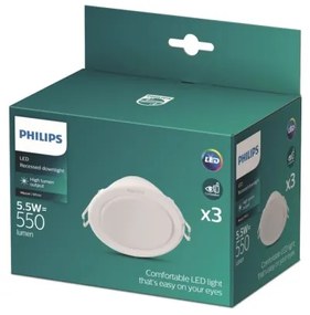 Philips - SADA 3x LED Podhľadové svietidlo MESON LED/5,5W/230V 4000K