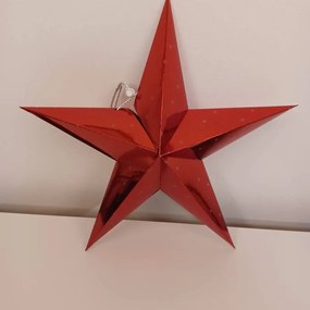 DECOLED Hvězda, prům. 45 cm, červená
