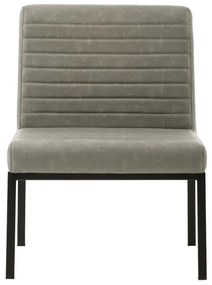 furniture-nabytek.cz - Čalúnená stolička Wingston XXL, nosnosť 250 kg, umelá koža / kov, šedozelená