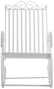 Kovové hojdacie kreslo Smile (SET 2 ks) - Biela