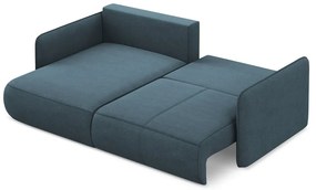 Modrá rozkladacia/s úložným priestorom rohová pohovka (ľavý roh) Nanea – Makamii