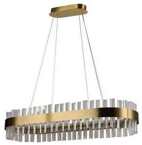 LED Stmievateľný krištáľový luster na lanku LED/45W/230V + diaľkové ovládanie