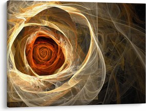 Obraz - Abstraktné ruže v ohnivých farbách (70x50 cm)
