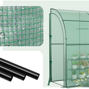 Záhradný skleník 2,1 × 1,9 × 2,1 m