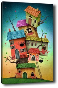 Obraz na plátne Surreal treehouse 50x70 cm