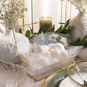 Šperkovnica GRAZIA zlatá 20x12x5 cm