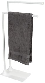 Biely oceľový stojan na uteráky Hella – Wenko