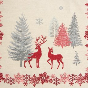 VIANOČNÝ GOBELÍNOVÝ OBRUS NOEL 45X140 CM VZOROVANÝ