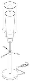 EGLO 89835 - Stolná lampa PINTO 1xE27/60W