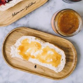 Bella Rose Drevená servírovacia tácka Stromček – menšia