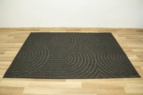 Šnúrkový obojstranný koberec Brussels 205689/10110 antracyt / krémový - Drobná chyba vo vzore koberca